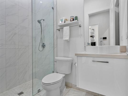 Bathroom, Glass Shower, Interior, Marble, Marble Walls