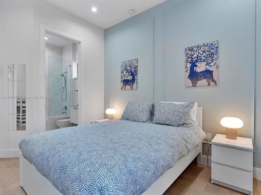 Bathroom, Bedroom, Interior, Recessed Lighting, Wood Texture Flooring