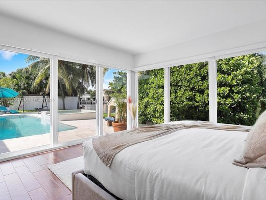 Bedroom, Interior, Pool, Wood Texture Flooring