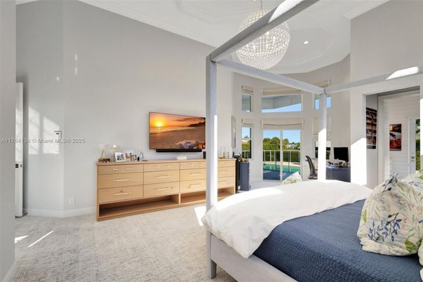 Bedroom, Interior, Pendant Lights, Recessed Lighting