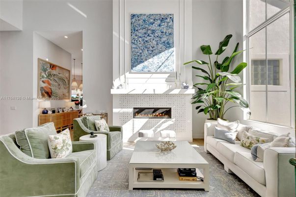 Fireplace, Interior, Living room, Recessed Lighting