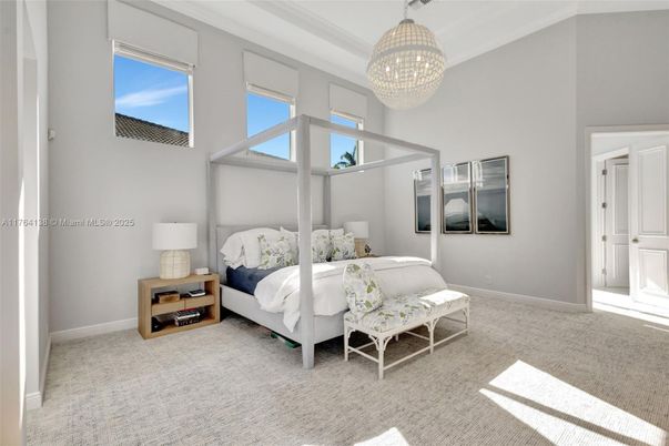 Bedroom, Chandelier, Interior
