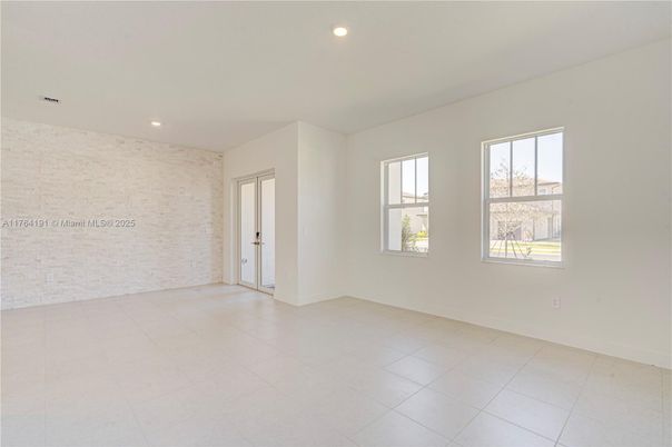 Empty room, Interior, Recessed Lighting