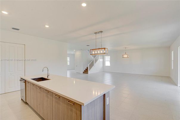 Interior, Kitchen, Pendant Lights, Recessed Lighting