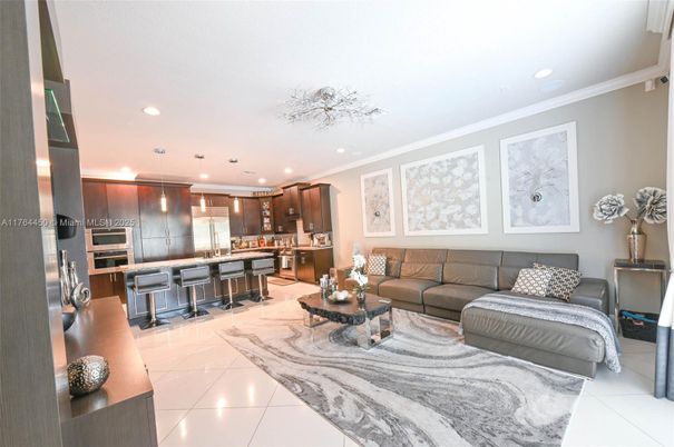 Interior, Kitchen, Living room, Recessed Lighting