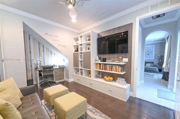 Home Office, Interior, Wood Texture Flooring