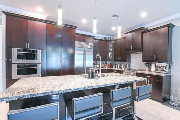 Interior, Kitchen, Pendant Lights, Recessed Lighting, Stainless Steel Appliances