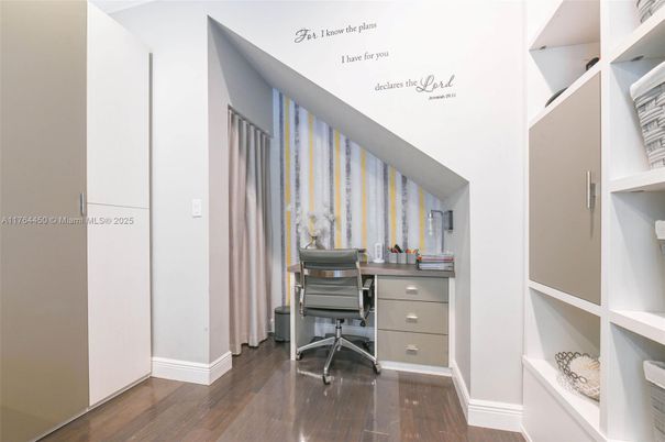 Home Office, Interior, Wood Texture Flooring