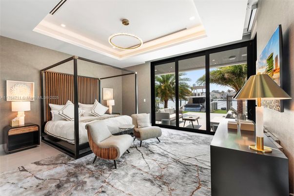 Bedroom, Interior, Pendant Lights, Recessed Lighting