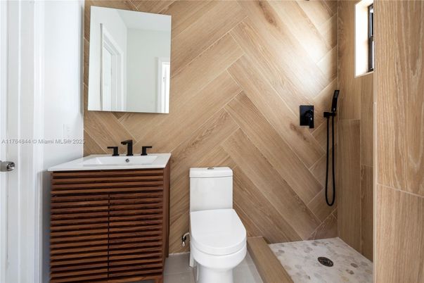 Bathroom, Interior, Wooden Walls