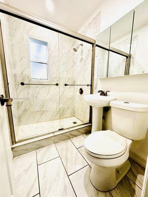 Bathroom, Glass Shower, Interior, Marble, Marble Walls
