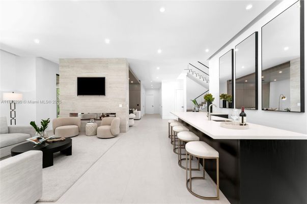 Interior, Living room, Recessed Lighting