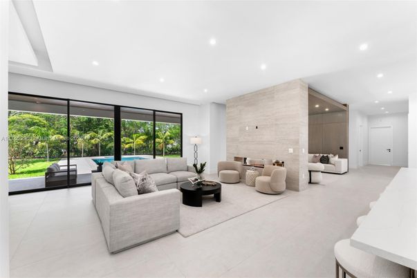 Interior, Living room, Recessed Lighting
