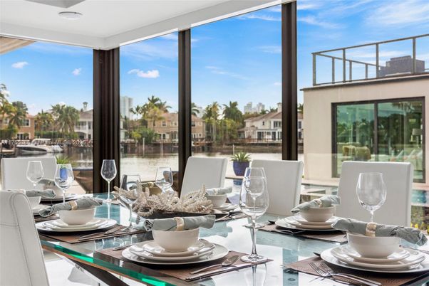 Dining room, Interior, Water