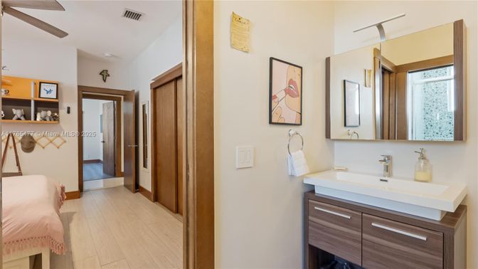 Bathroom, Interior, Wood Texture Flooring