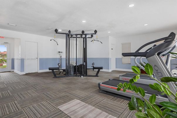 Fitness Equipment, Interior, Recessed Lighting