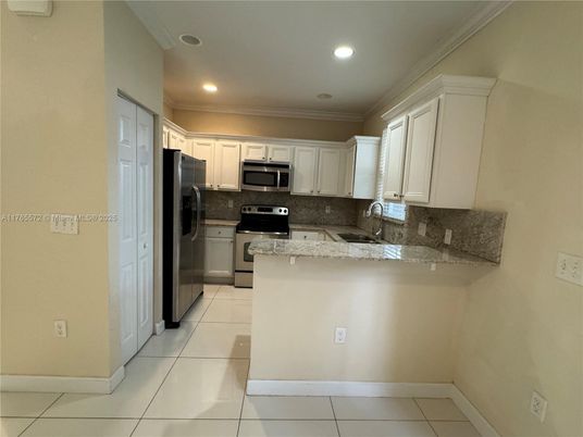 Interior, Kitchen, Recessed Lighting, Stainless Steel Appliances