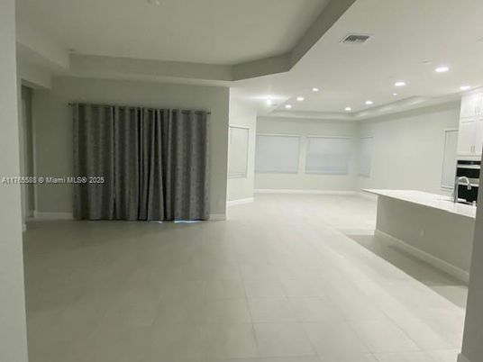 Empty room, Interior, Kitchen, Recessed Lighting