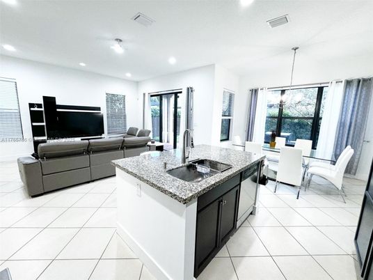 Dining room, Interior, Kitchen, Living room, Pendant Lights, Recessed Lighting