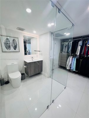 Bathroom, Dual Sink Vanities, Glass Shower, Interior, Recessed Lighting, Walk-in Closets