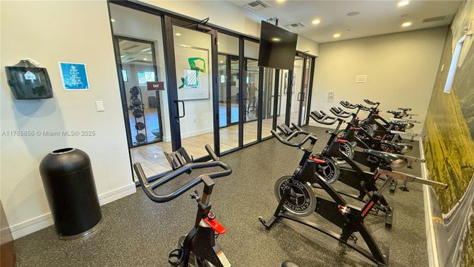 Fitness Equipment, Interior, Recessed Lighting