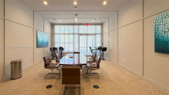 Dining room, Fitness Equipment, Interior, Recessed Lighting