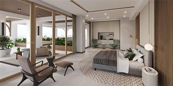 Bedroom, Interior, Pendant Lights, Recessed Lighting, Wooden Ceilings