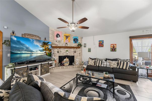 Fireplace, Interior, Living room, Stone Walls