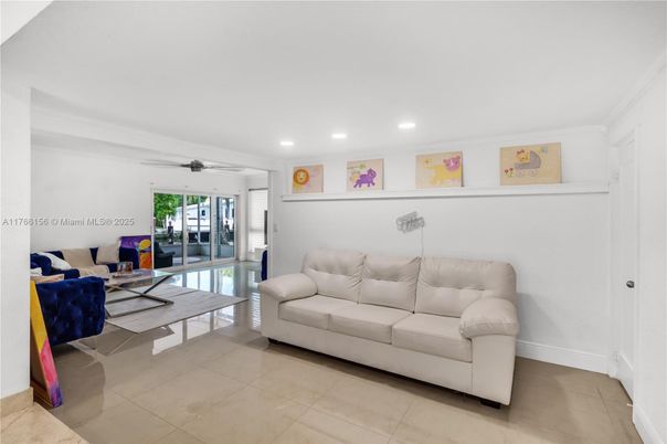 Interior, Living room, Recessed Lighting