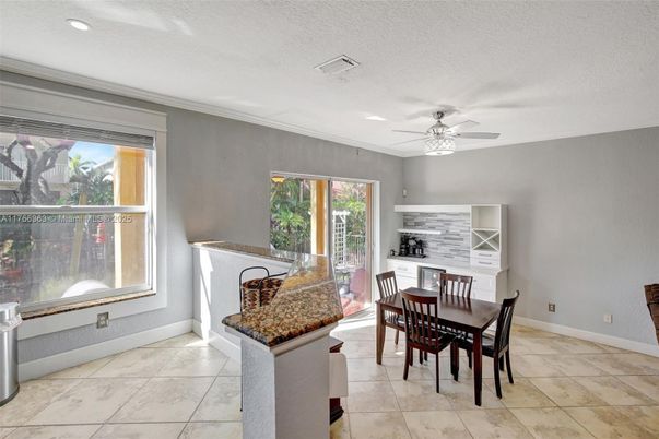 Dining room, Interior, Recessed Lighting