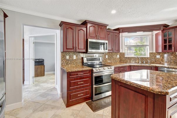 Interior, Kitchen, Recessed Lighting, Stainless Steel Appliances