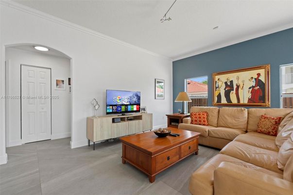 Interior, Living room, Recessed Lighting