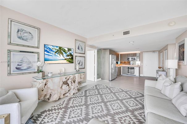 Interior, Kitchen, Living room, Stainless Steel Appliances, Wood Texture Flooring