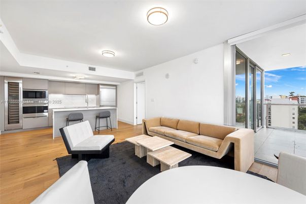 Interior, Kitchen, Living room, Recessed Lighting, Stainless Steel Appliances, Wood Texture Flooring