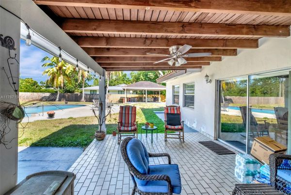 Backyard, Exterior, Pool, Wooden Beams