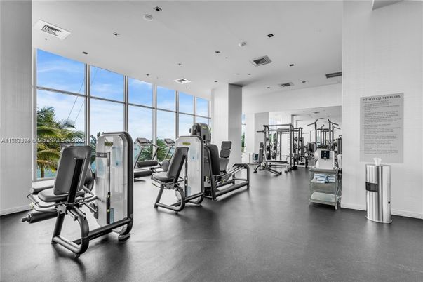 Fitness Equipment, Gym, Interior, Recessed Lighting