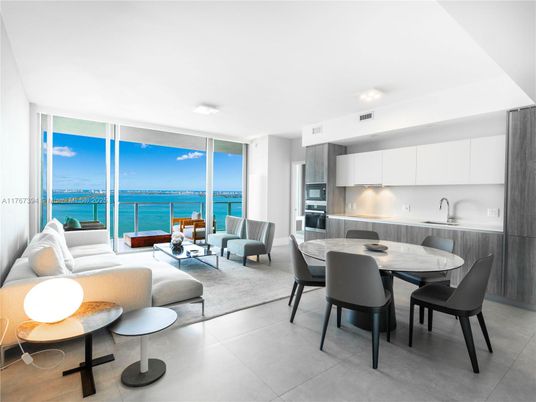 Dining room, Interior, Kitchen, Living room, Stainless Steel Appliances, Water