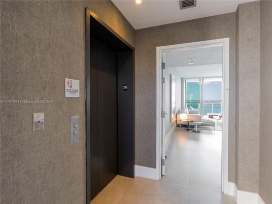 Elevator, Interior, Recessed Lighting, Water