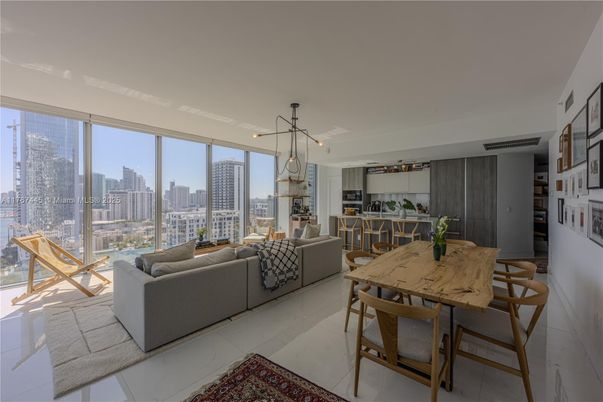 Dining room, Interior, Kitchen, Living room, Pendant Lights