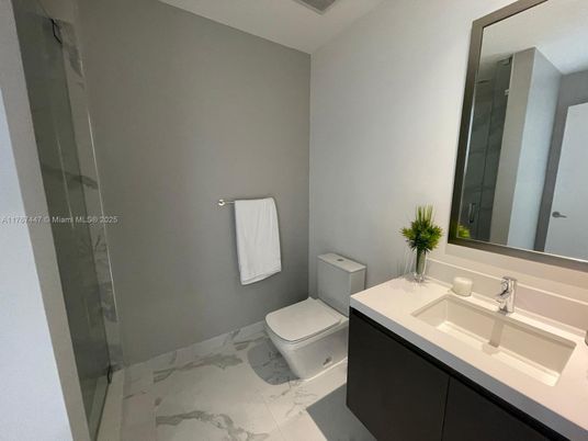 Bathroom, Glass Shower, Interior, Marble