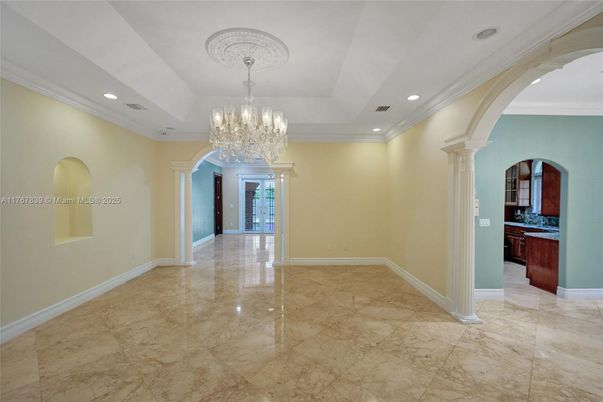 Chandelier, Empty room, Interior, Recessed Lighting