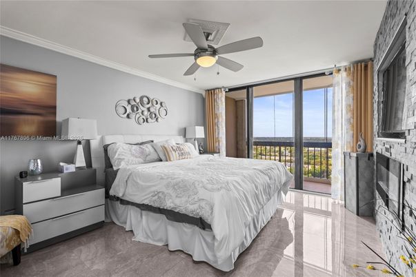 Bedroom, Fireplace, Interior
