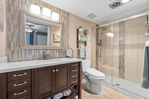 Bathroom, Glass Shower, Interior