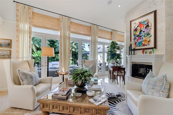 Dining room, Fireplace, Interior, Living room, Recessed Lighting