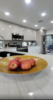 Interior, Kitchen, Recessed Lighting, Stainless Steel Appliances