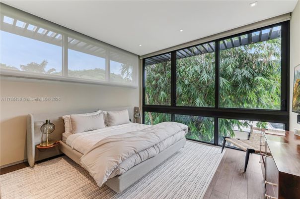 Bedroom, Home Office, Interior, Recessed Lighting, Wood Texture Flooring