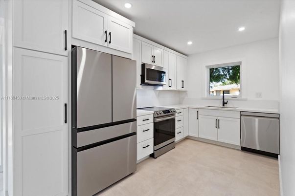 Interior, Kitchen, Recessed Lighting, Stainless Steel Appliances
