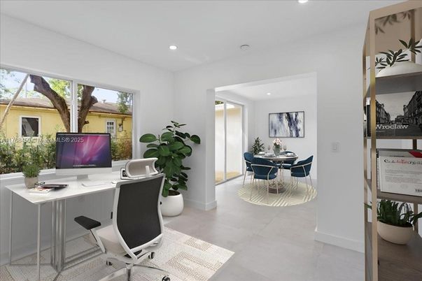Home Office, Interior, Recessed Lighting