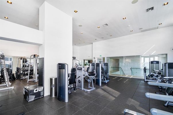 Fitness Equipment, Gym, Interior, Recessed Lighting