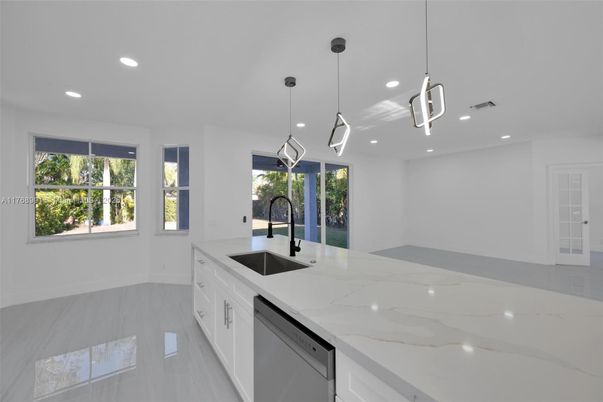 Interior, Kitchen, Pendant Lights, Recessed Lighting, Stainless Steel Appliances